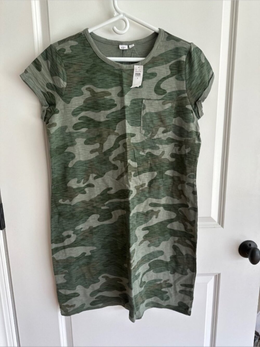 camouflage T-shirt dress